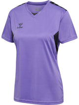 HUMMEL Authentic PL Jersey S/S Damen (dahlia purple/asphalt)