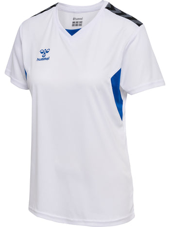 HUMMEL Authentic PL Jersey S/S Damen (white/true blue)