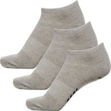 HUMMEL Ancle 3-Pack Socks (grey melange)