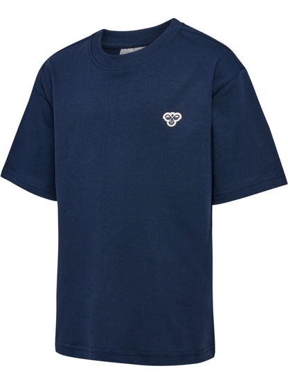 HUMMEL Loose T-Shirt S/S Bee Kind (dress blues)