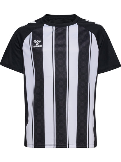HUMMEL Match Striped Jersey S/S Kind (black/white)
