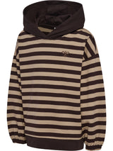 HUMMEL Conelly Boxy Contrast Hoodie Kind (chocolate torte)