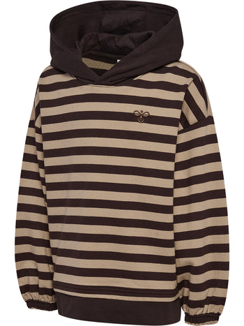 HUMMEL Conelly Boxy Contrast Hoodie Kind (chocolate torte)