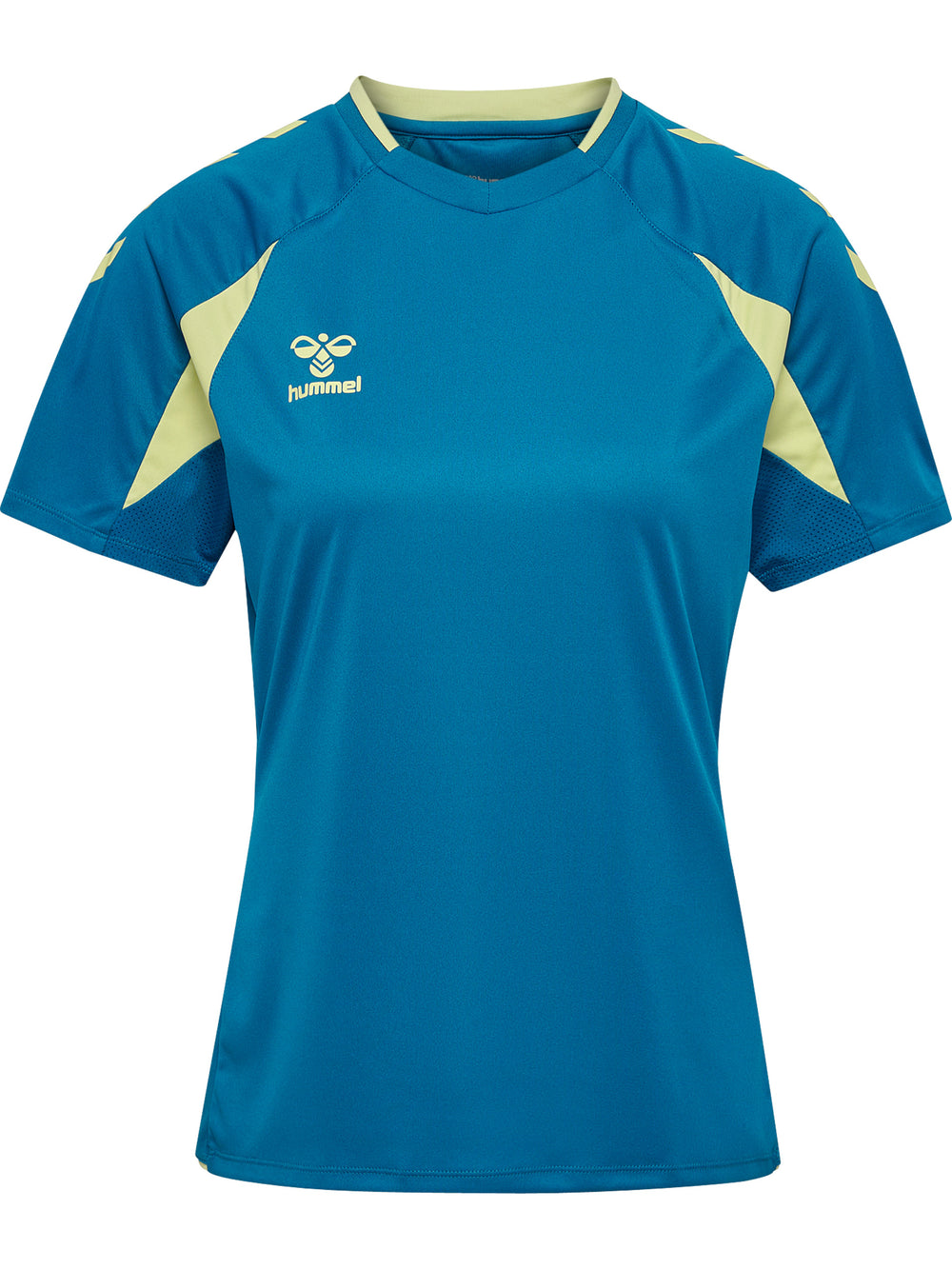 HUMMEL Core 2.0 Jersey S/S Damen (celestial/pale lime yellow)