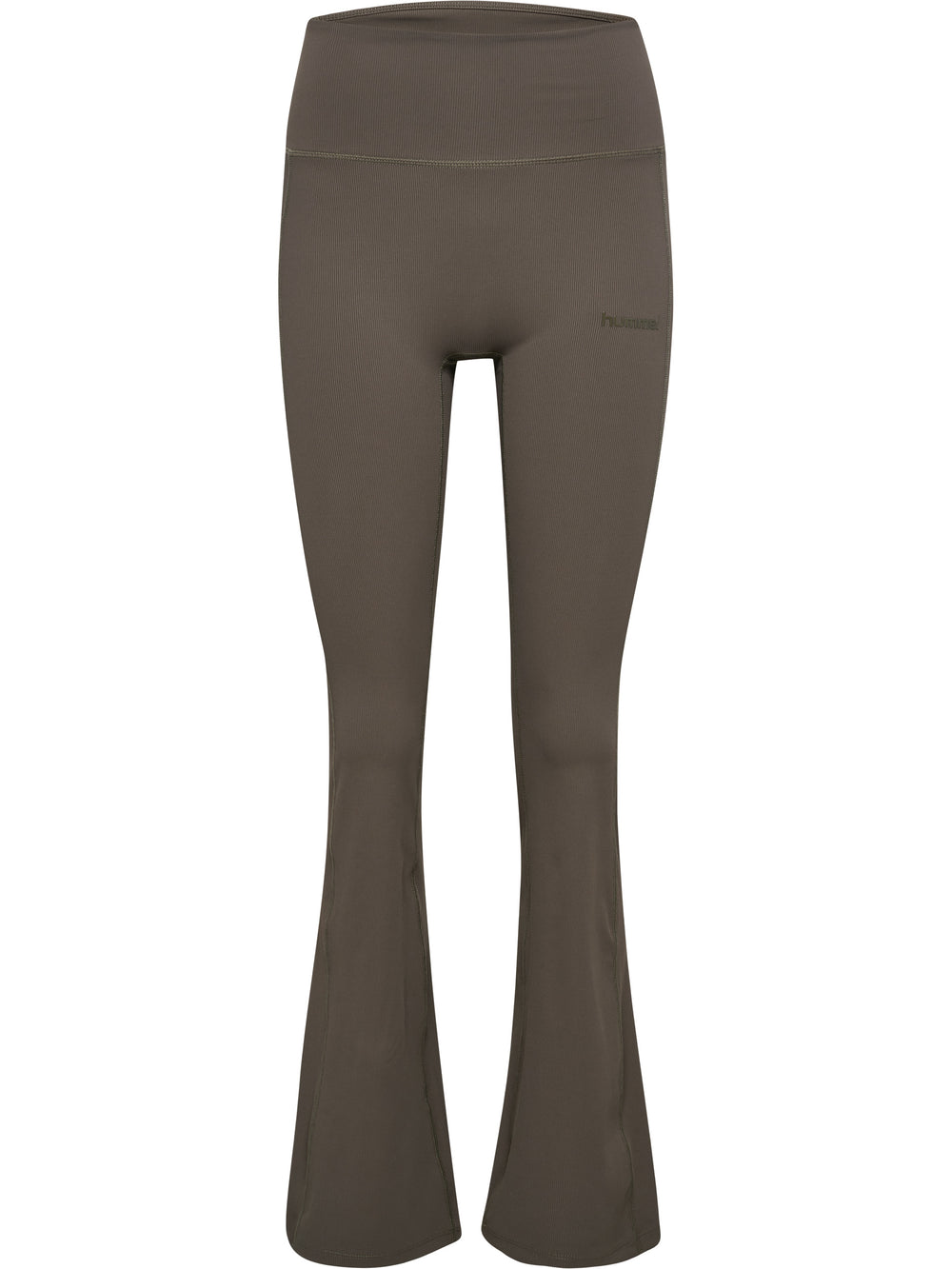 HUMMEL Prima Rib Straight Leg Hw Tights Damen (major brown)