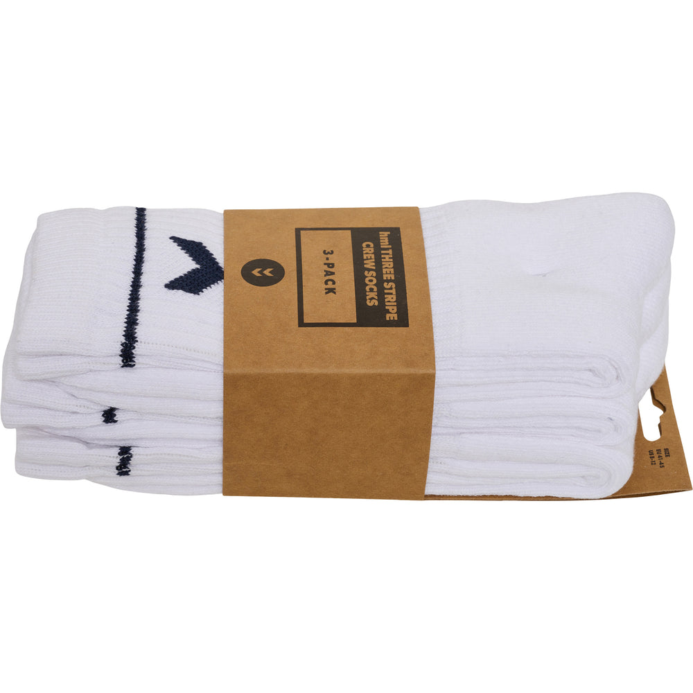 HUMMEL Stripe Crew 3-Pack Socks (marine)