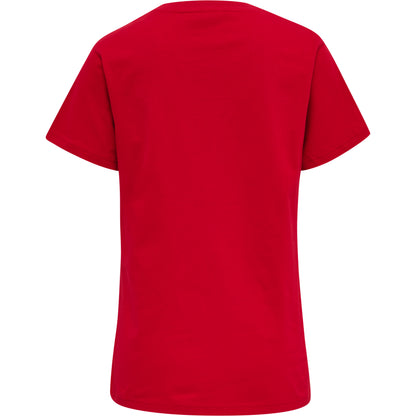 HUMMEL Red Basic T-Shirt S/S Damen (tango red)