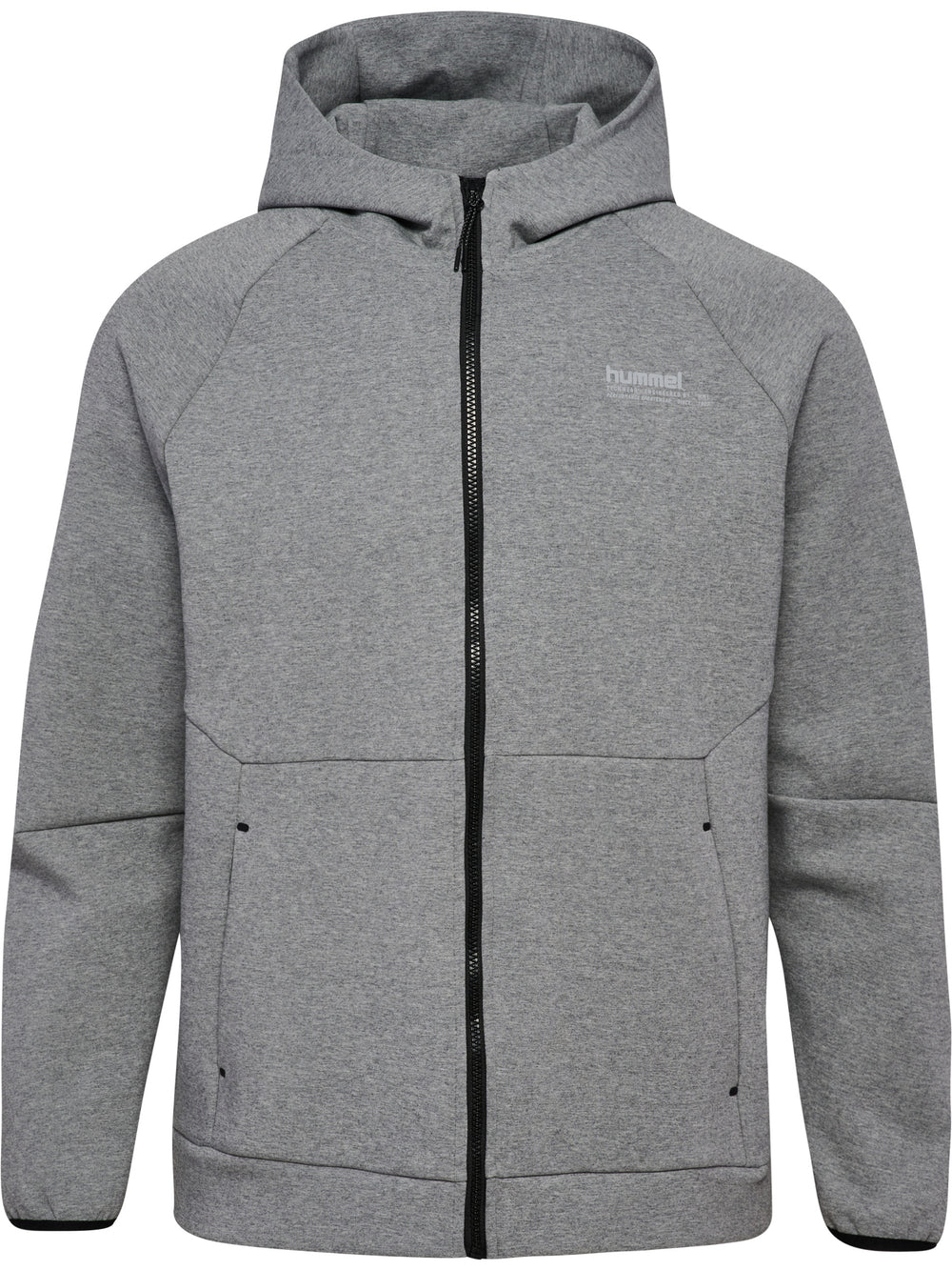HUMMEL Tech Fleece Regular Zip Hoodie (grey melange)