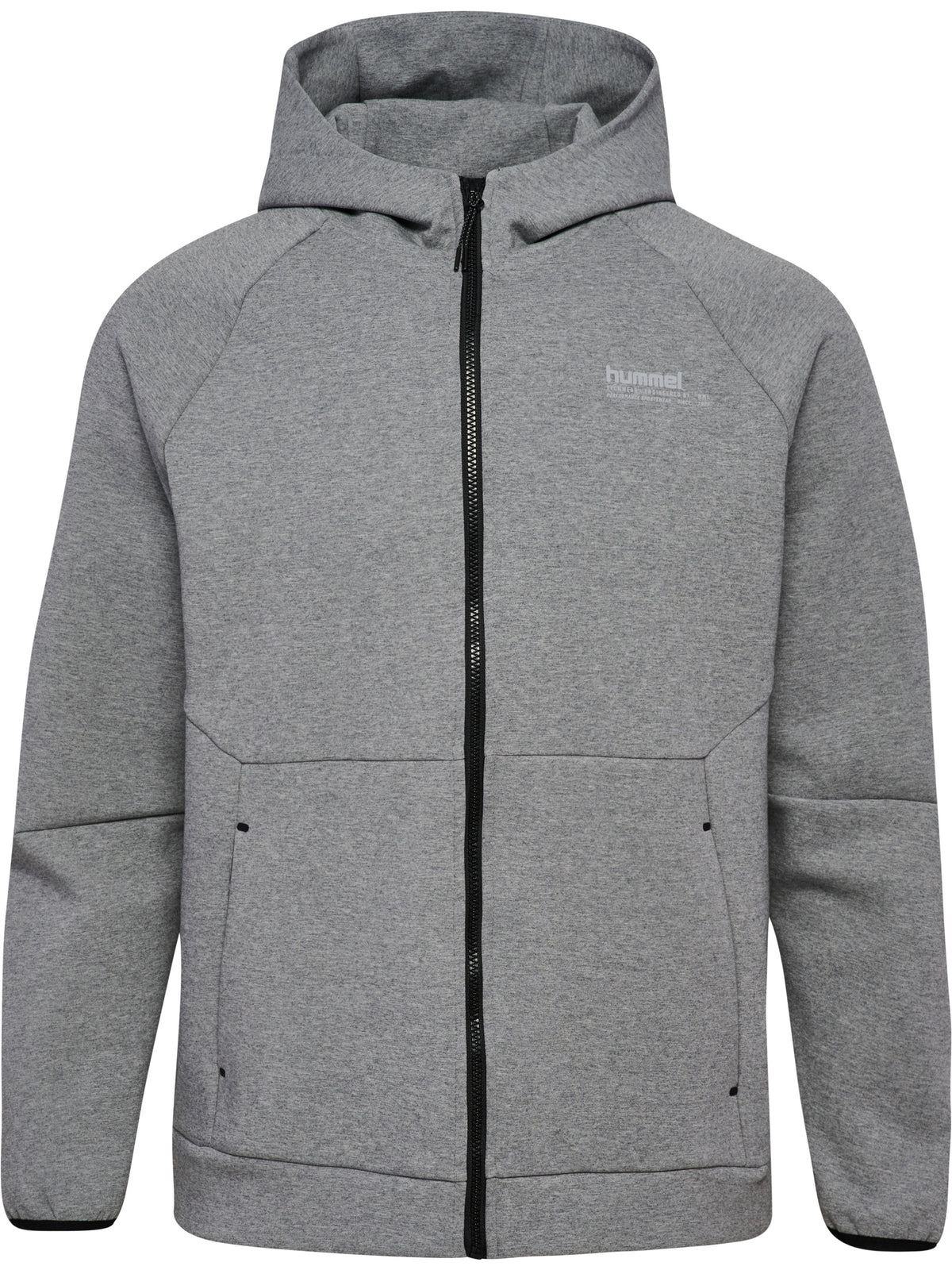 HUMMEL Tech Fleece Regular Zip Hoodie (grey melange)