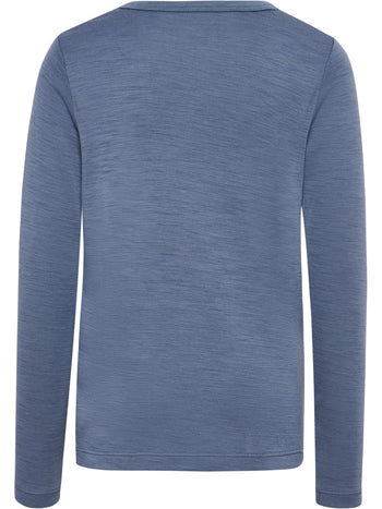 HUMMEL Wool T-Shirt L/S Kind (flint stone)