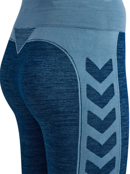 HUMMEL Clea Seamless Cycling Shorts Damen (navy peony/faded denim)