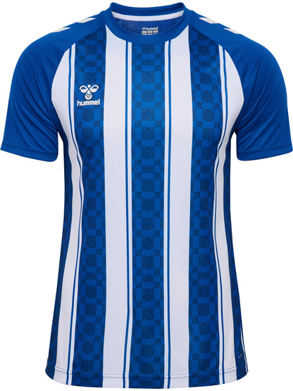 HUMMEL Match Striped Jersey S/S (true blue/white)