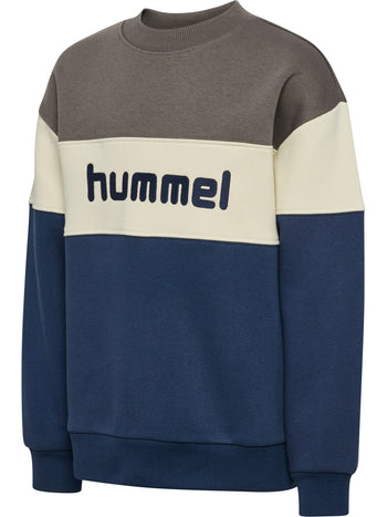 HUMMEL Loose Block Crewneck Kind (dark gull gray)