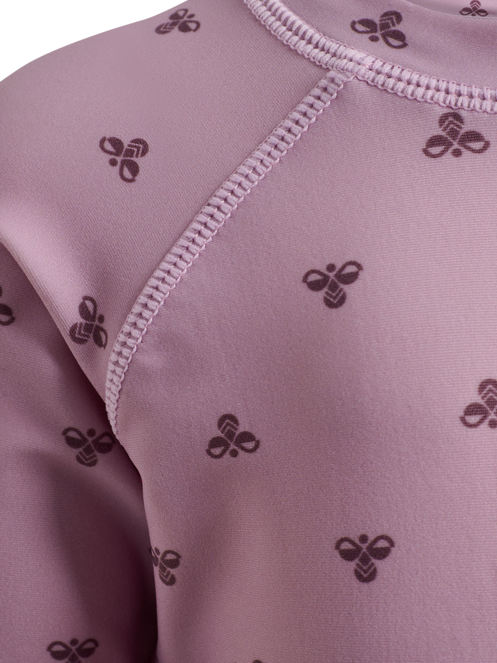 HUMMEL Mini Bee AOP Swim T-Shirt L/S Kind (mauve shadow)