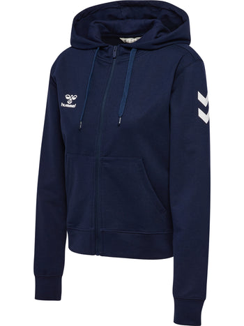 HUMMEL Go 2.0 Chevron Zip Hoodie Damen (marine)