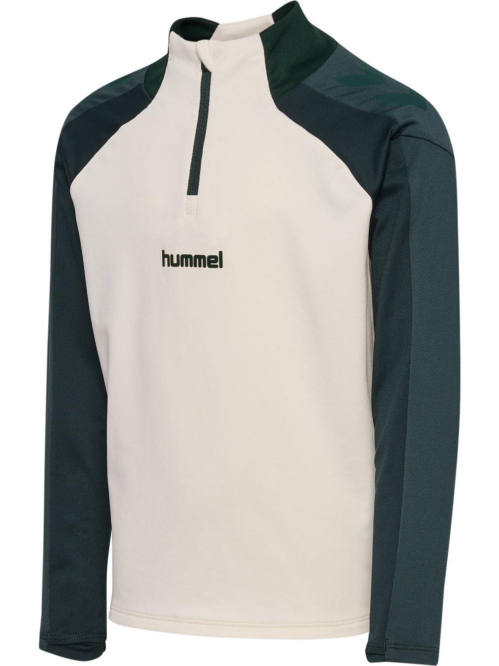 HUMMEL BLAZE27 Pro Training Halfzip Kind (buttercream/darkest spruce)