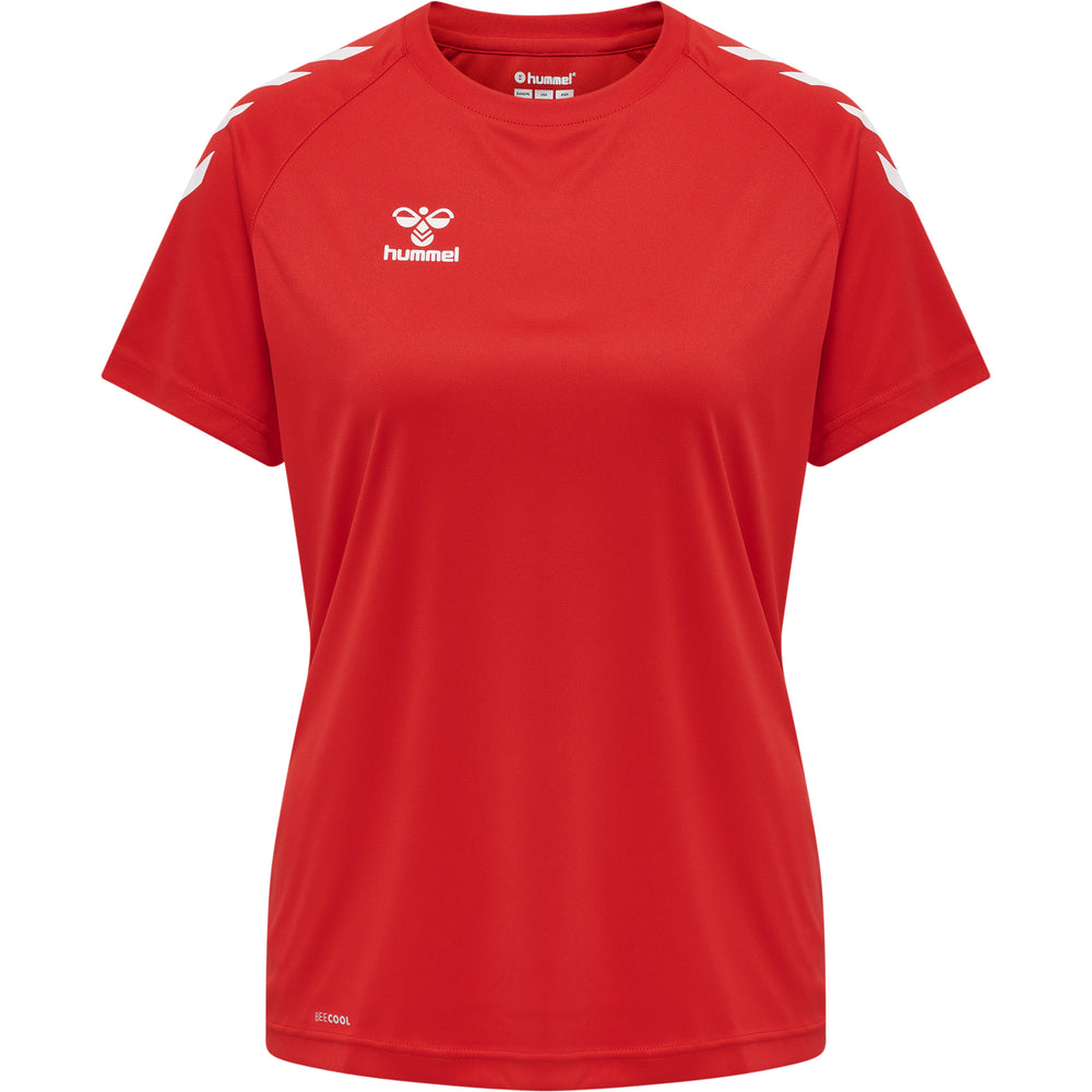 HUMMEL Core XK Core Poly Tee S/S Damen (true red)