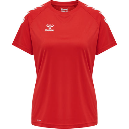 HUMMEL Core XK Core Poly Tee S/S Damen (true red)