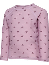 HUMMEL Mini Bee AOP Swim T-Shirt L/S Kind (mauve shadow)