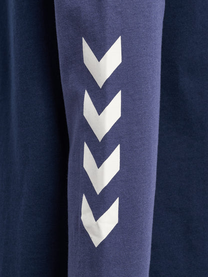HUMMEL Logo T-Shirt L/S Kind (dress blues/blue indigo)