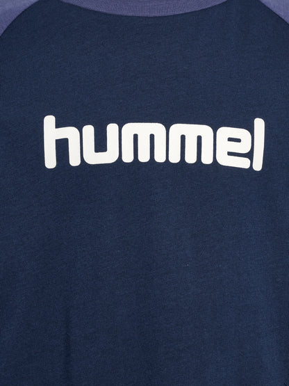HUMMEL Logo T-Shirt L/S Kind (dress blues/blue indigo)