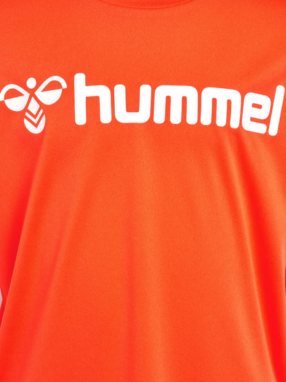 HUMMEL Logo Jersey S/S Kind (nasturtium)