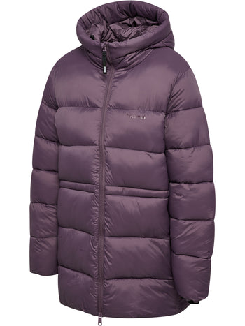 HUMMEL Mid Lenght Puffer Jacket Damen (black plum)
