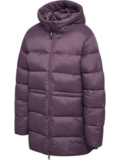 HUMMEL Mid Lenght Puffer Jacket Damen (black plum)