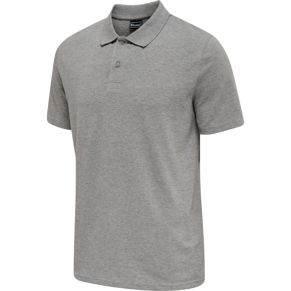 HUMMEL Red Classic Polo (grey melange)