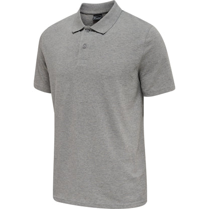 HUMMEL Red Classic Polo (grey melange)