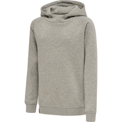 HUMMEL Red Classic Hoodie Kind (grey melange)