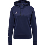 HUMMEL Move Grid Cotton Hoodie Damen Blau