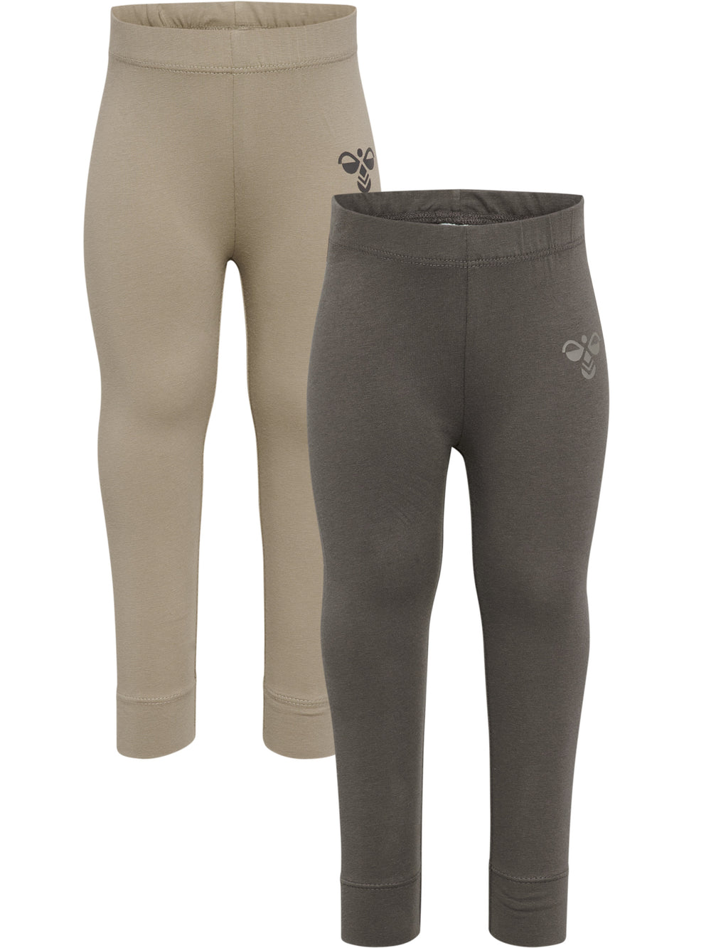 HUMMEL Mini 2-Pack Tights Kind (dark gull gray/vintage khaki)