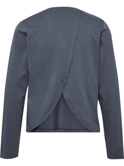HUMMEL Soft Open Back T-Shirt L/S Damen (turbulence)