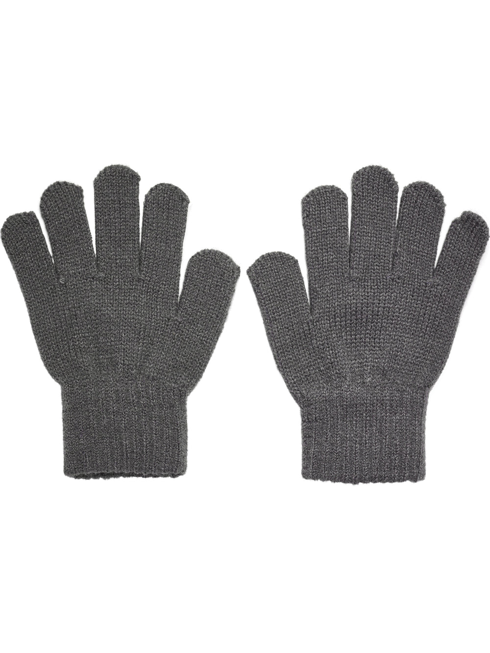 HUMMEL Knit Gloves 2-Pack Kind (dark gull gray)
