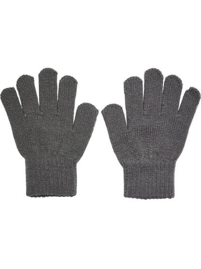 HUMMEL Knit Gloves 2-Pack Kind (dark gull gray)