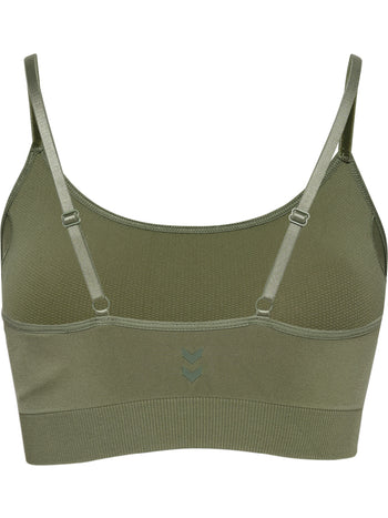 HUMMEL Flow Padded Bra Damen (deep lichen green)