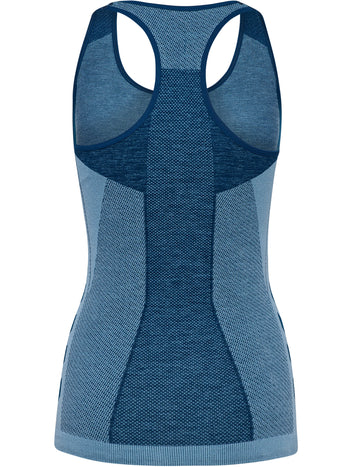 HUMMEL Clea Seamless Top Damen (navy peony/faded denim)