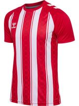 HUMMEL Match Striped Jersey S/S (true red/white)