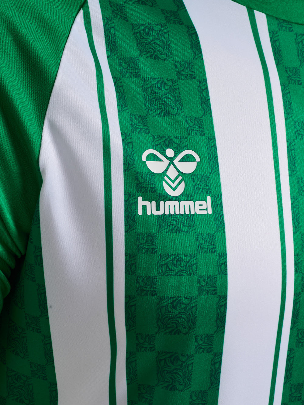 HUMMEL Match Striped Jersey S/S (jelly bean/white)