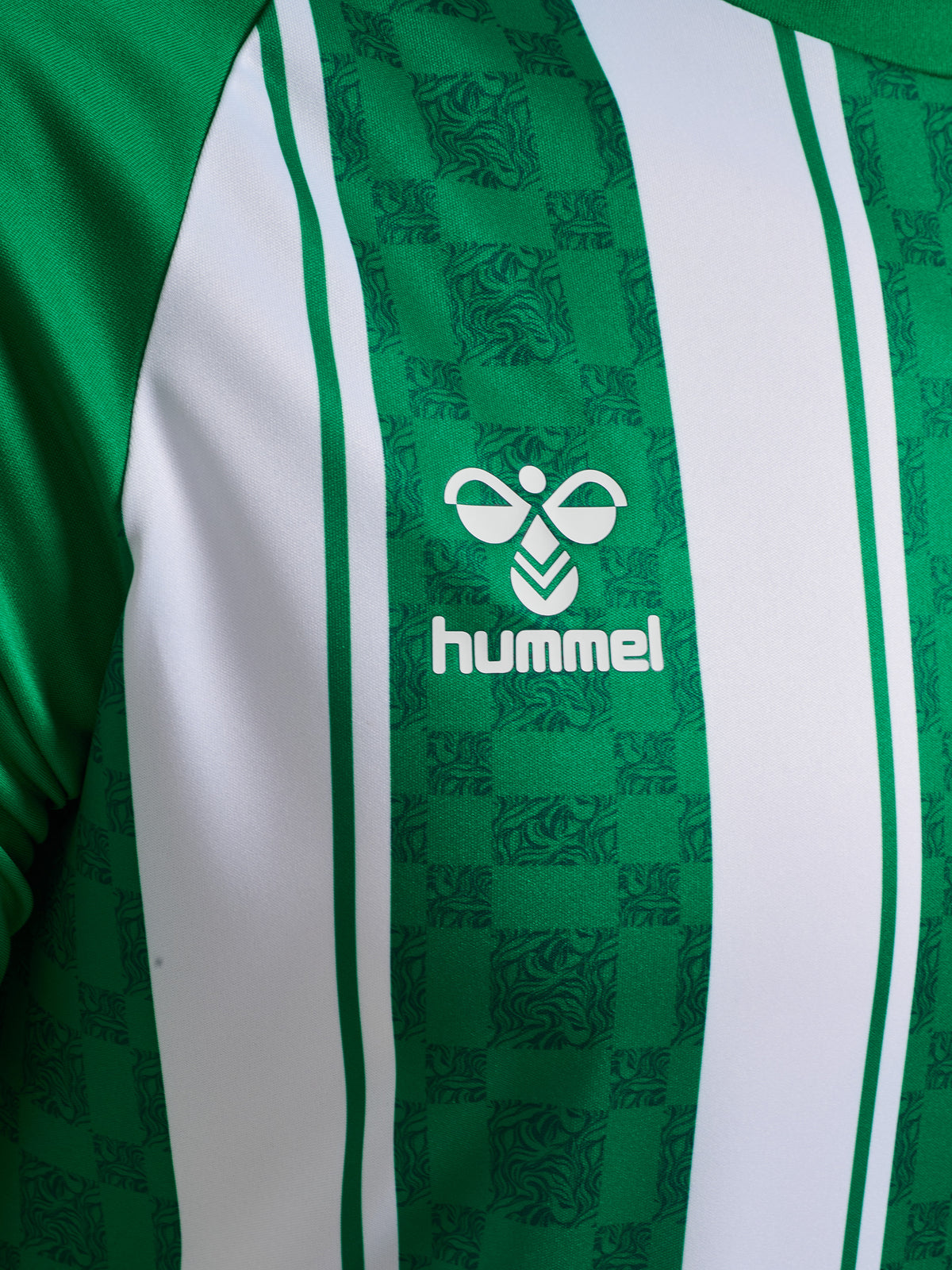 HUMMEL Match Striped Jersey S/S (jelly bean/white)