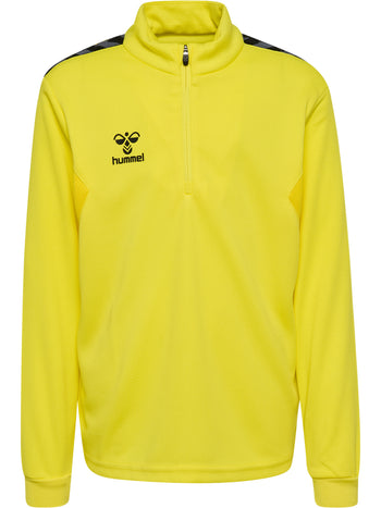 HUMMEL Authentic Half Zip Sweat Unisex Kind Gelb