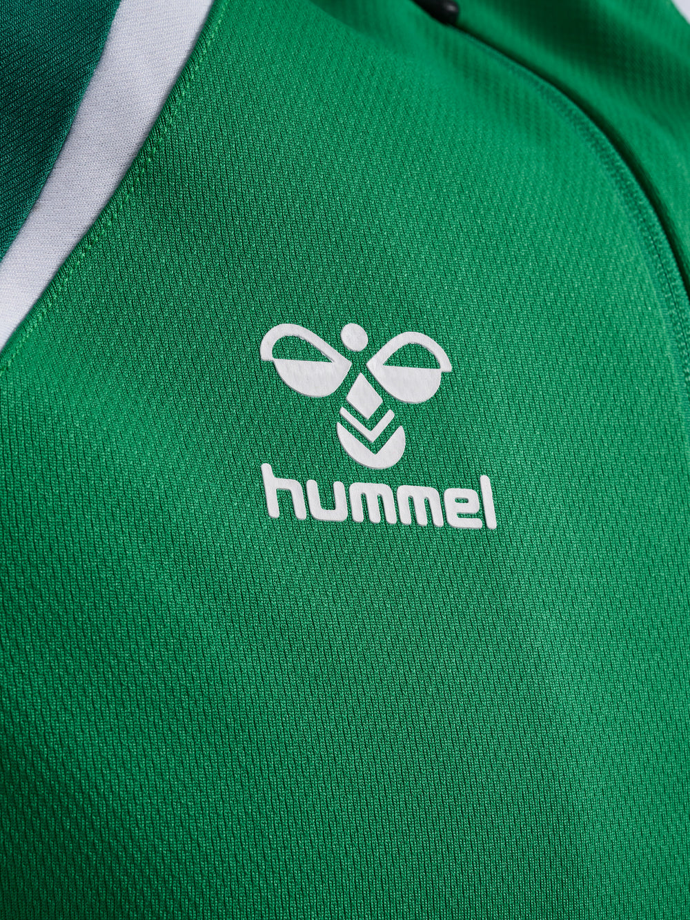 HUMMEL Lead 2.0 Zip Hoodie (jelly bean/evergreen)