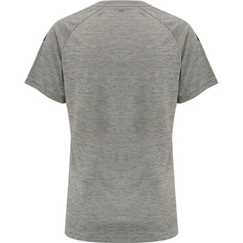 HUMMEL Core XK Core Poly Tee S/S Damen (grey melange)