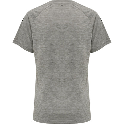 HUMMEL Core XK Core Poly Tee S/S Damen (grey melange)