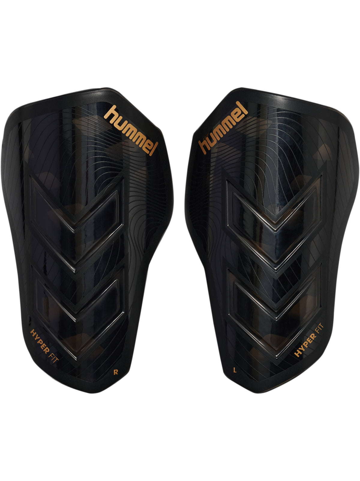 HUMMEL Shin Guards Hyper Fit (transparent/black/gold)