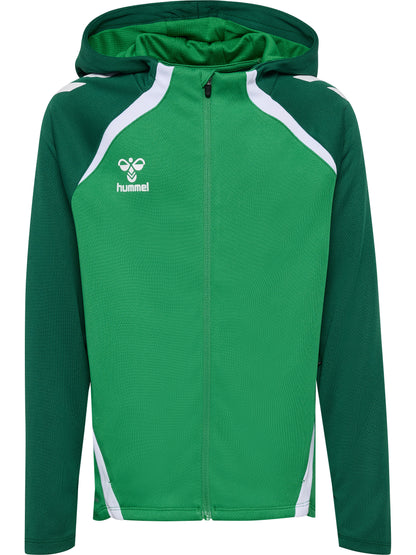 HUMMEL Lead 2.0 Zip Hoodie Kind (jelly bean/evergreen)