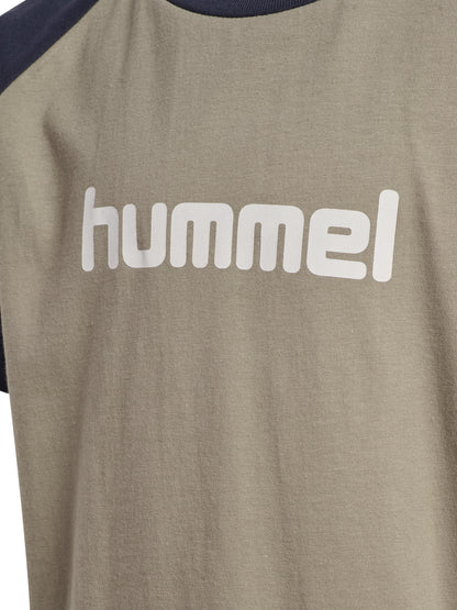 HUMMEL Logo T-Shirt S/S Kind (vintage khaki)