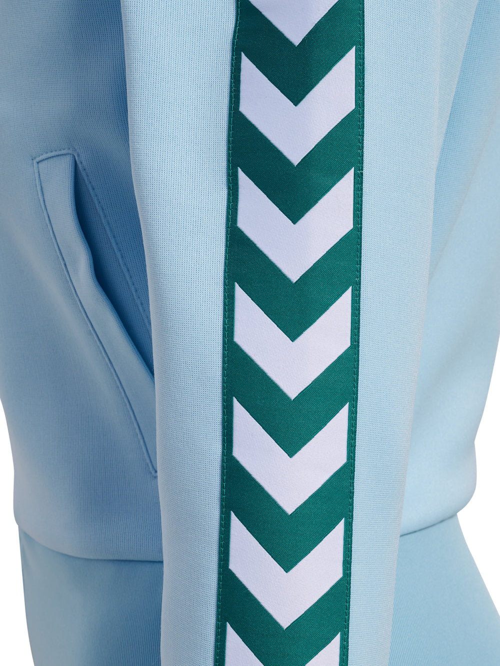 HUMMEL Short Logotape Trackjacket Damen (light blue/teal)