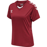 HUMMEL Core XK Poly Jersey S/S Damen (maroon)